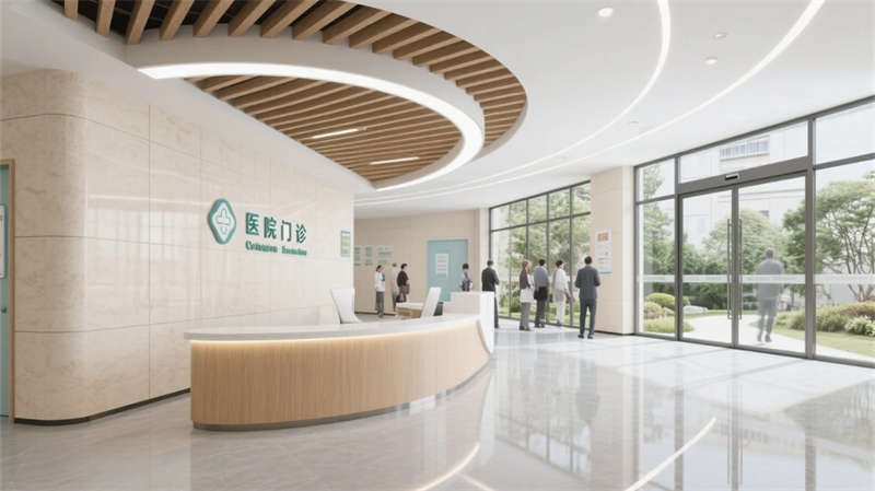 療愈綠洲，光影共生——合肥6000平醫(yī)院裝修設(shè)計(jì)效果圖