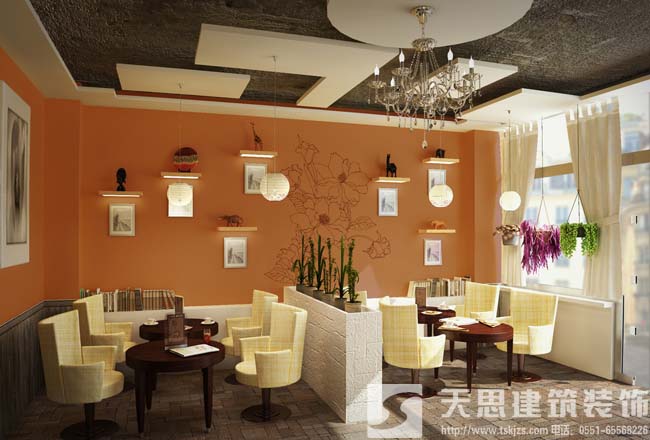 咖啡店裝修設計呈現(xiàn)年輕時尚生活
