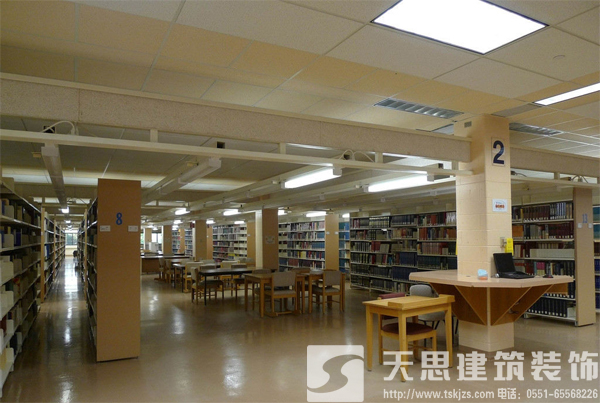 合肥裝飾公司圖書館設(shè)計書香四溢暢游書的海洋